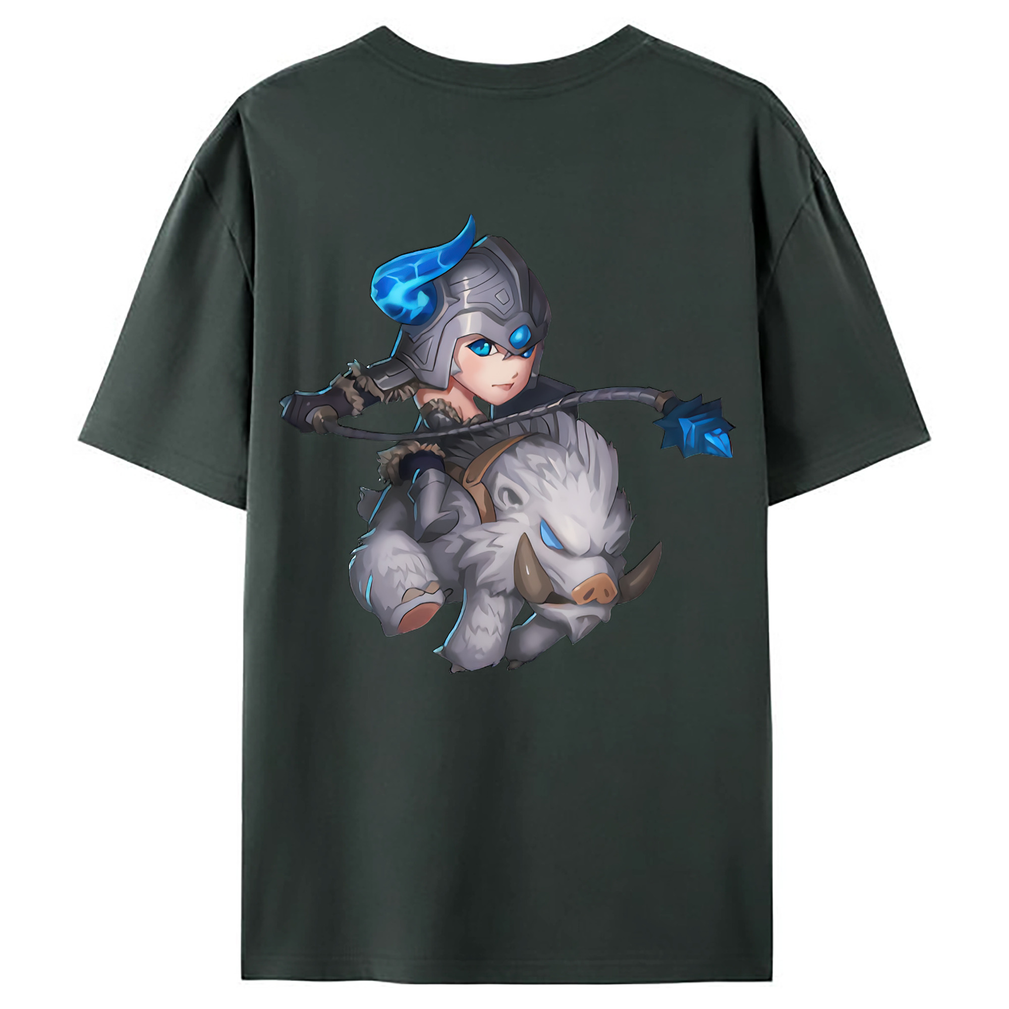 （画像用） リーグ・オブ・レジェンド League of Legends LOL 綿100％ メンズ半袖Tシャツ（バックプリント） 通気性